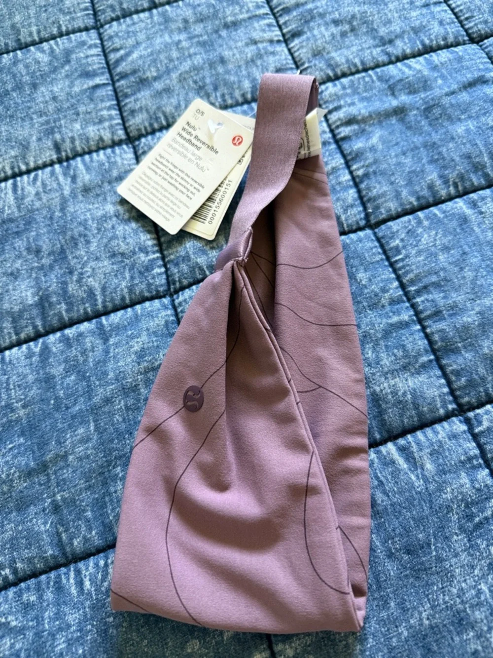 Lululemon Nulu wide Reversible Headband Lavender - Picture 1 of 3